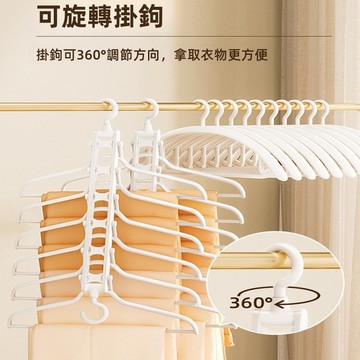 台灣出貨🏆折疊衣架 收納衣架 多功能衣架 摺疊 衣架 晾衣架 曬衣架 防風衣架 曬衣夾 防滑衣架 裙褲架 多層褲架