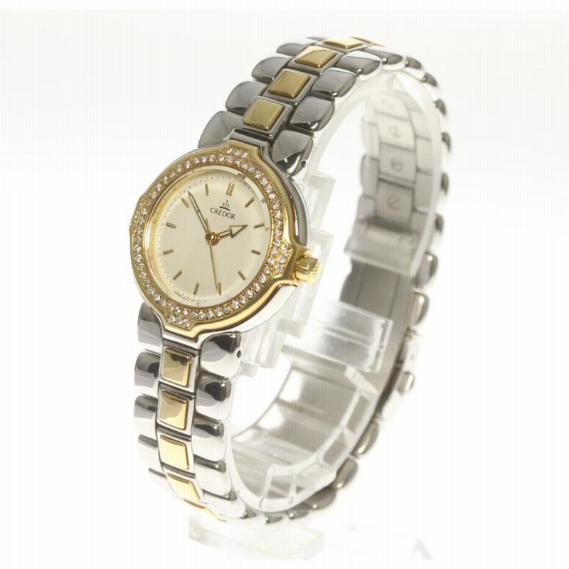 SEIKO】セイコー クレドール ダイヤベゼル 4N71-0050 クォーツ