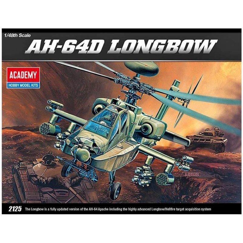 アカデミー 1/48 アメリカ陸軍 AH-64D アパッチロングボウ プラモデル