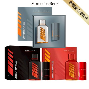 收禮者自選款式【Mercedes-Benz】AMG極速淡香精系列禮盒任選(淡香精100ml+體香膏75g.附紙袋)