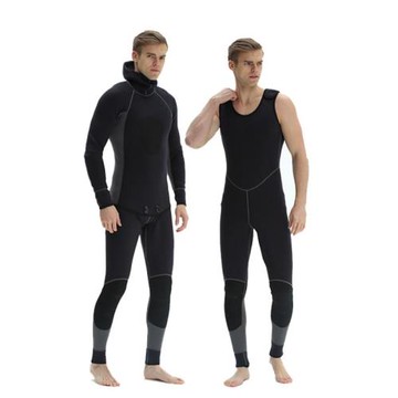3MM潛水服保暖連體背帶無袖背心帆板沖浪褲男劃船泳褲保暖wetsuit
