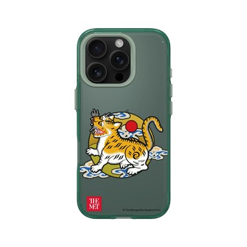 iPhone 16 Pro Clear 憂墨綠 - The MET - 亞洲藏品系列 - 虎紋階章