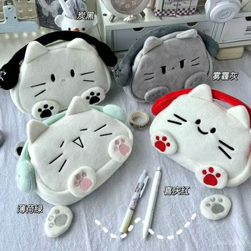 新款大容量筆袋可愛卡通helloKitty貓收納袋學生文具筆盒手提痛包