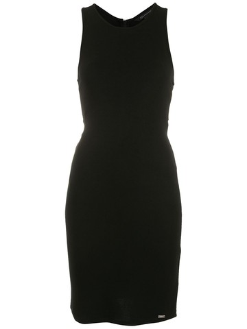 Armani Exchange - sleeveless fitted midi dress - women - Polyamide/Spandex/Elastane/Viscose - XS - Black