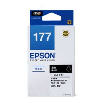 EPSON 黑色原廠墨水匣 / 盒 T177150 NO.177｜領券最高折$220