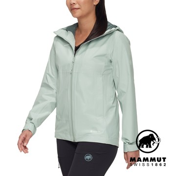 【Mammut 長毛象】Treeline HS Hooded Jacket GTX輕量防水連帽外套 女款 鼠尾草銀綠 #1010-31440