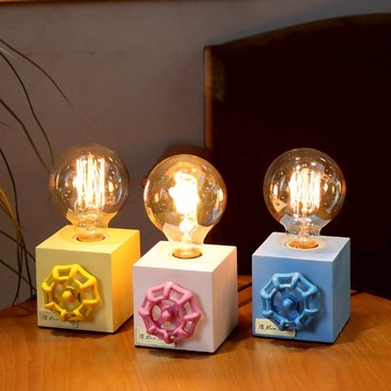 曙MUSE｜彩色手輪水泥桌燈 台灣製造  禮物