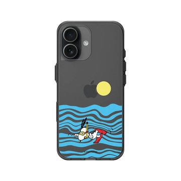 iPhone 17 Clear (相機按鈕) 酷墨灰 - 史努比 Snoopy - Dive Dog