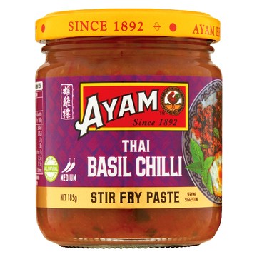 AYAM 雄雞標 泰式羅勒辣椒醬 185g  1罐