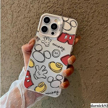 卡通手套 彩銀磨砂 保護殼 適用 iPhone 16 15 14 13 12 11 Pro Max XR 防摔手機殼