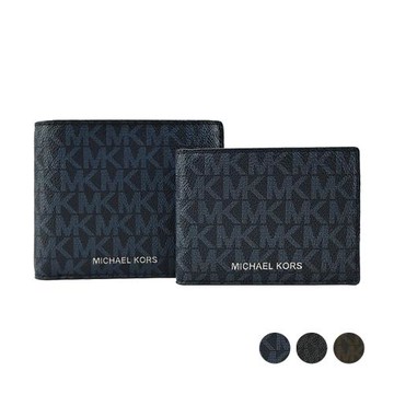 MICHAEL KORS COOPER男用對開短夾(附證件夾)-(多色選)