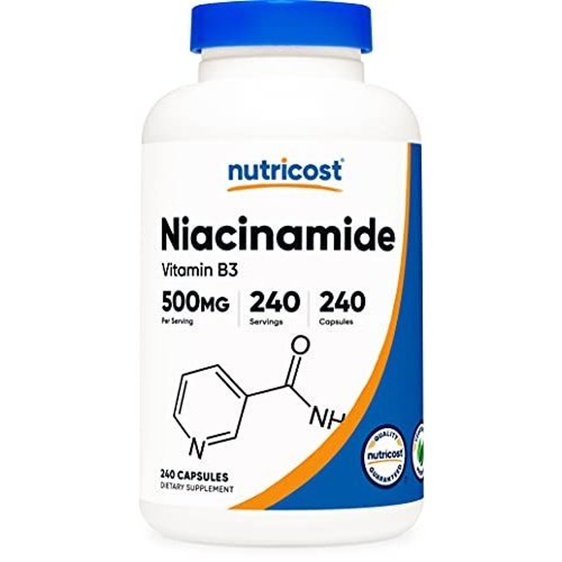 Nutricost ナイアシンアミド ビタミンb3 500mg 240個 カプセル 非gmo グルテン フリー フラッシュ フリー ビタミン B 通販 Lineポイント最大0 5 Get Lineショッピング