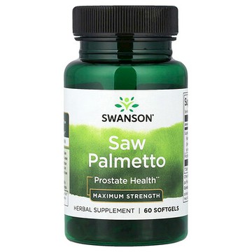 Swanson, 鋸棕櫚，特強型，60 粒軟膠囊