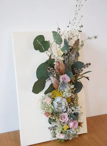 永生花畫布壁飾掛花