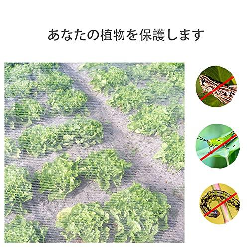 防虫ネット 園芸野菜栽培 植物保護カバー 防虫網 防鳥ネット 作物 果物 植物 花用のファインメッシュアンチバグネット x 4m