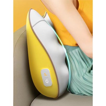 腰部按摩器辦公室腰靠電動靠墊按摩枕車載按摩靠墊座椅頸椎按摩儀