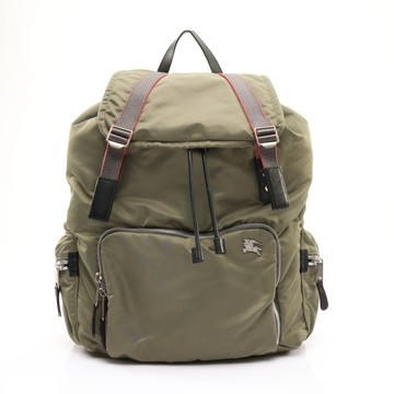BURBERRY 巴寶莉 後背包 綠色 尼龍布 【二手名牌BRAND OFF】