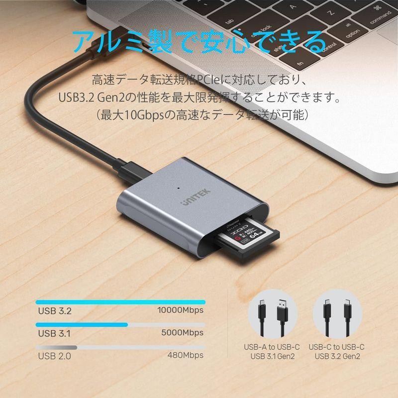 Unitek CFexpressカードリーダー USB 3.2 Type C to CFexpress B