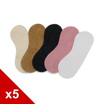 糊塗鞋匠 優質鞋材 F01 台灣製造 頂級觸感 1mm真皮後跟貼 5雙