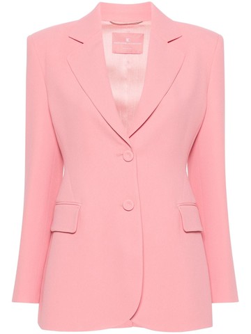 Ermanno Scervino - single-breasted crepe blazer - women - Polyester/Acetate/Viscose - 46 - Pink