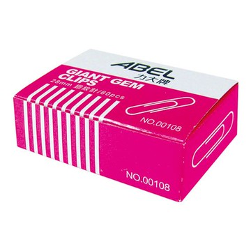 【史代新文具】力大ABEL 00108 28mm 圓形迴紋針 (1大盒10小盒)