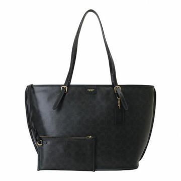 COACH-TAXI 托特包(黑灰)特大