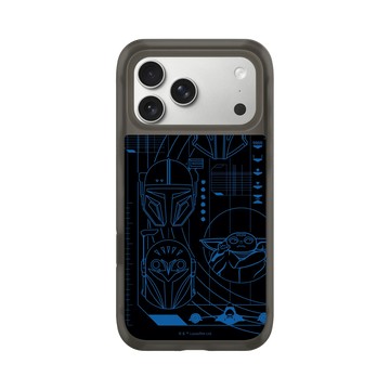 iPhone 17 Pro Max AirX 本質黑 - 迪士尼-星際大戰 Star Wars - 曼達洛人-線稿風格