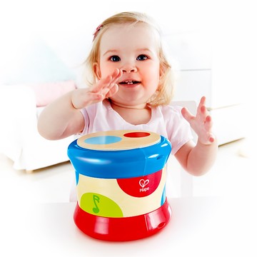 🚚快速出貨【德國Hape】滾滾樂電子音樂鼓｜生日禮物、週歲禮、木製玩具