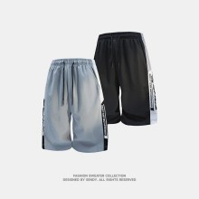 現貨隔日達大尺褲 休閒短褲男 夏季港風五分褲 鬆緊抽繩五分褲口袋工褲 寬鬆透氣休閒短褲 工裝五分褲男