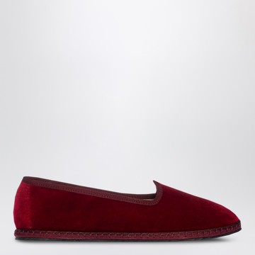 Friulane in burgundy velvet