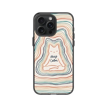 iPhone 15 Pro Max Clear 酷墨灰 - ilovedoodle (Lim Heng Swee) - Mindful Cat - 冷靜