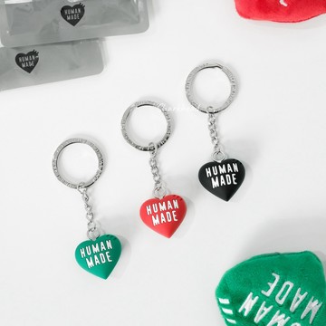 【Sharkhead】現貨 Human Made Heart Rubber Keychain 愛心鑰匙圈 造型鐵環 吊飾