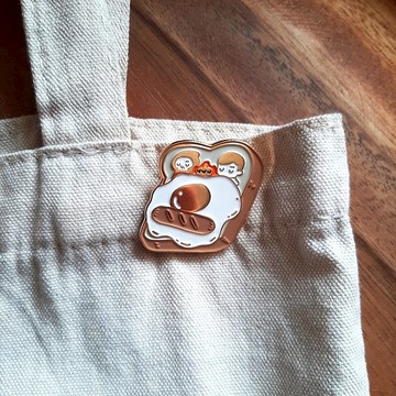 麵包床 | 金屬徽章