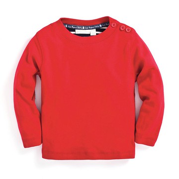 小小文青 手肘補丁 獵裝式 T-Shirt 。紅、藍兩色可選