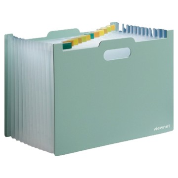 Viewnet VWY 直立式風琴文件夾 13格 A款 綠色