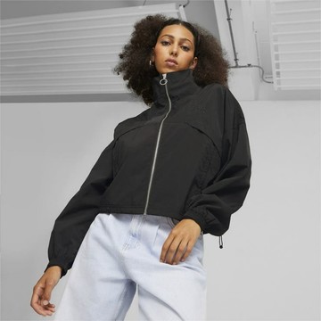 PUMA 外套 INFUSE 黑色 夾克 風衣外套 女 62144601