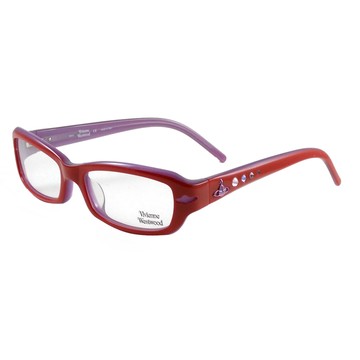 Vivienne Westwood 英國光學鏡框閃亮時尚晶鑽英倫龐克風(紅) VW15702