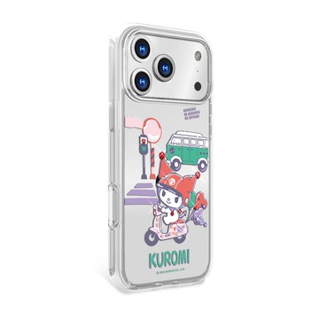 iPhone17/16/15/14/13/12/11 輕薄軍規防摔彩鑽手機殼-機車酷洛米