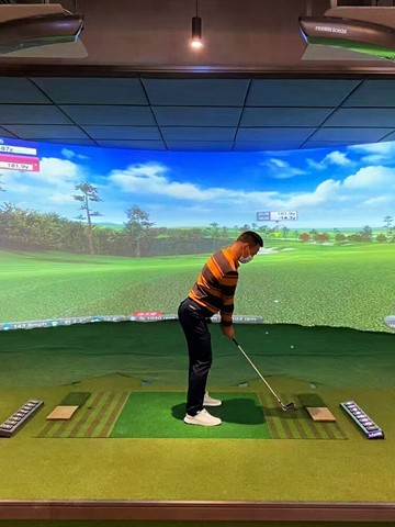 {保固一年}深圳倚天達 室內模擬高爾夫 可左右手打球 練習模擬器 300+球場