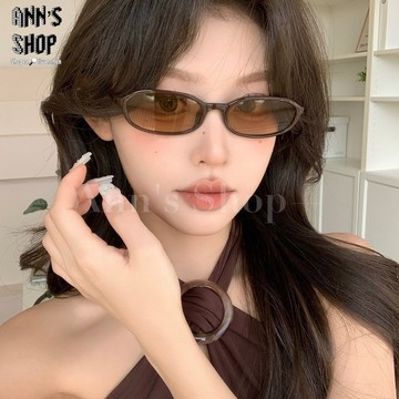 🍒Ann’s Shop🍒四月新款—歐美復古橢圓小框墨鏡 美式風格老錢風 抗UV 小紅書 眼鏡 太陽眼鏡 時尚 配件 情侶