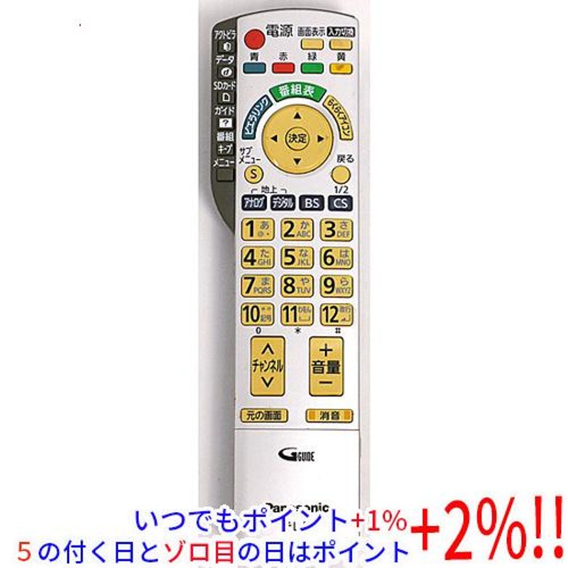 Panasonic ブルーレイディスクレコーダー DMR-BZT600-K リモコンなし ...