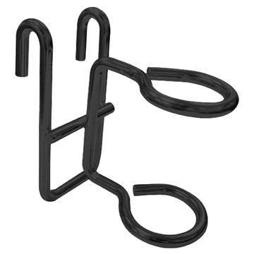KI WISH 居家生活 雙環工具掛勾3入 黑色 鐵製 鐵架專用收納配件 台灣製造  1組