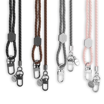 OVERDIGI 編織皮質快拆手機掛繩-肩背帶/手腕帶