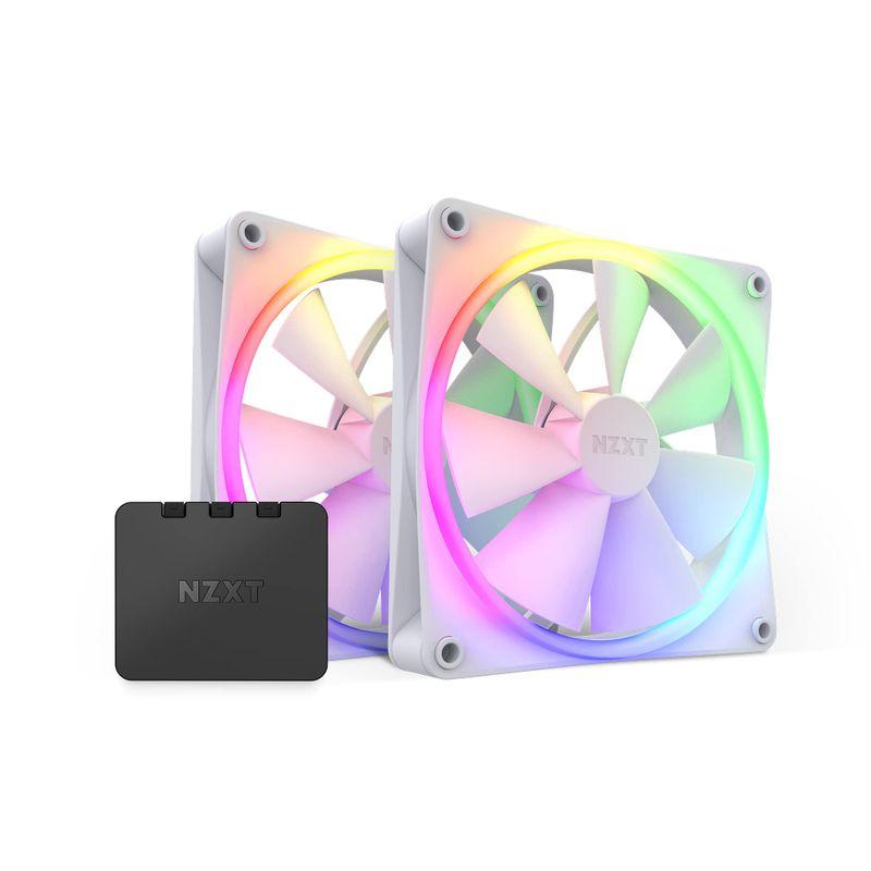 NZXT F140RGB 140mm x2 RGBコントローラ付属 ホワイト PCケースファン