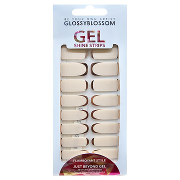 GLOSSYBLOSSOM 凝膠美甲貼 Set 20入  華麗純白款  1組