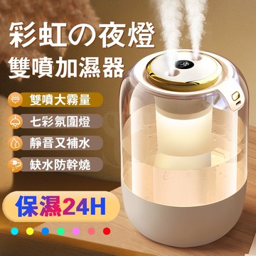 【隔日到貨 2026新款】雙噴加濕器 母婴加濕器 靜音加濕器 大霧量 水氧機 LED屏顯 造霧器 辦公居家客廳臥室加濕器