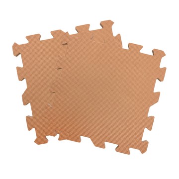 【PMU必美優】莫蘭迪素色巧拼地墊216片組(約6坪) 粉橘色 (免費運送至1樓)