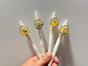 社畜雞壓克力中性筆