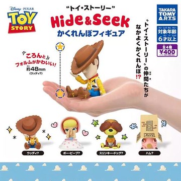 T-ARTS 玩具總動員躲貓貓公仔 扭蛋 全4款