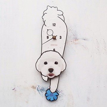D-76 马耳他犬 - 動物造型鐘擺鐘